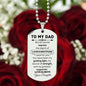 Dad, Words Cannot Express the Depths of Love and Gratitude -Dog Tag Necklace