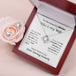 AMAZING MOTHER and WIFE LOVE KNOT EARRING & NECKLACE SET