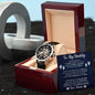 To My Daddy, Love Your Baby Bump Men's Openwork Watch