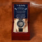 To My Daddy, Love Your Baby Bump Men's Openwork Watch