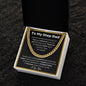 To My Step Dad-Thank You Cuban Link Necklace