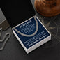 To My Dad -Love Always, Your Son Cuban Link Necklace