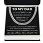 Dad, You Are the Anchor of My Life - Love, Your Daughter - Cuban Link Necklace