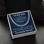 To My Dad -Love Always, Your Son Cuban Link Necklace