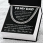 Dad, You Are the Anchor of My Life - Love, Your Daughter - Cuban Link Necklace