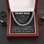 Dad, You Are the Anchor of My Life - Love, Your Daughter - Cuban Link Necklace