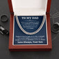 To My Dad -Love Always, Your Son Cuban Link Necklace