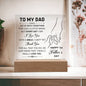 Happy First Father's Day, Daddy Acrylic plaque