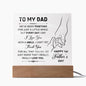 Happy First Father's Day, Daddy Acrylic plaque
