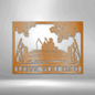 Fishing Buddies Monogram - Steel Sign