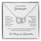 The Perfect Pair Necklace with Linked Rings for Granddaughter from Grandmother