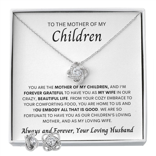 TO THE MOTHER OF MY CHILDREN - HUSBAND - LOVE KNOT