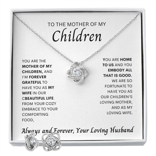 TO THE MOTHER OF MY CHILDREN - HUSBAND - LOVE KNOT