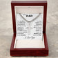 To My Dad-Your Sacrifices and Selflessness Cuban Link Cross