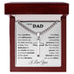 To My Dad-Your Sacrifices and Selflessness Cuban Link Cross