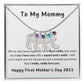 Happy First Mother's Day Birthstone Charm
