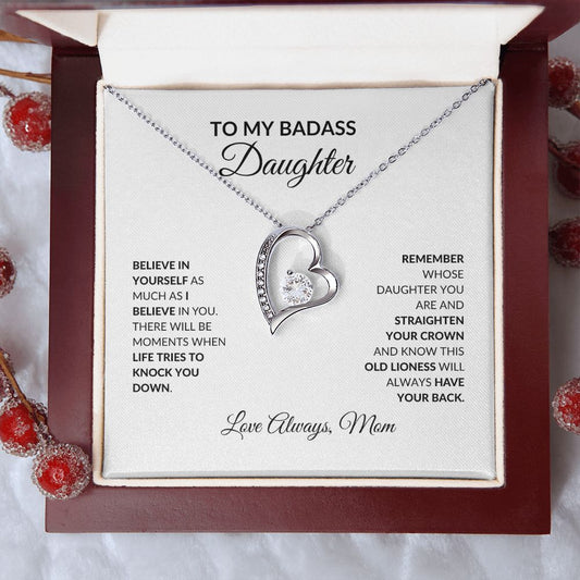 My Badass Daughter Forever Love Necklace